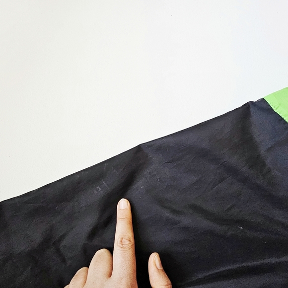 NASA Pink Green Neon Colorblock Windbreaker Pullover by Chemistry – Size L - Picture 16 of 16